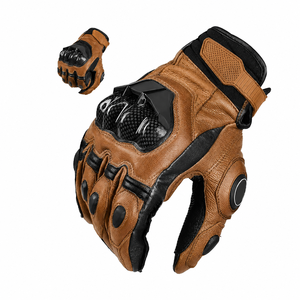 AFS6 <b>Men</b> Winter Leather Motorcycle <b>Gloves</b> Touchscreen Short Racing Motocross Riding <b>Gloves</b> Outdoor Sports Protective Hand <b>Gloves</b> - Product Image 1