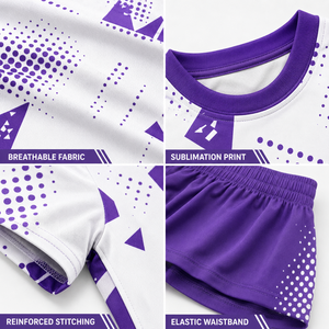 Uniforme de Fútbol Personalizado para Mujer, Conjunto de Camiseta y Pantalones Cortos de Fútbol Femenino, Secado Rápido, Transpirable, Sublimado, Venta al Por Mayor - Product Image 4