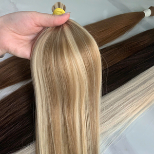 Cheveux vierges à cuticules alignées, texture lisse, extensions de cheveux humains bruts vietnamiens en vrac, couleur piano - Product Image 5