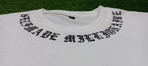T-shirt d'été pour homme de haute qualité 100% coton, blanc uni, impression sérigraphique, t-shirt surdimensionné - Product Image 2