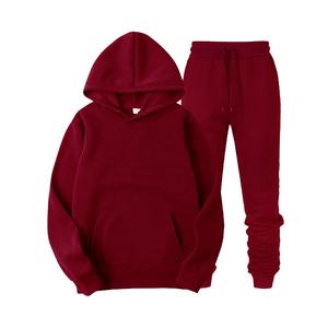Haute qualité Jogging costume survêtement unisexe 2 pièces ensemble polaire pull personnalisé mode plaine femmes survêtement pantalon recadrée à capuche ensemble - Product Image 4