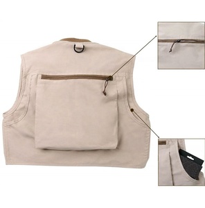 Chaleco de pesca con mosca ligero para niños Chalecos de caza de pesca de malla con múltiples bolsillos - Product Image 3