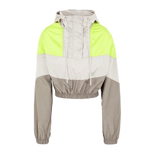 Ensemble de survêtement coupe-vent personnalisé pour femme avec fermeture éclair, veste courte et pantalon, idéal pour le jogging et la course à pied, service OEM disponible - Product Image 4