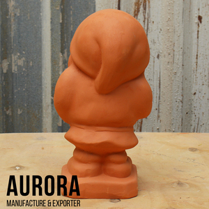 Statue de gnome décorative en terre cuite AURORA POTS, fabriquée au Vietnam, résistante aux intempéries, pour jardinières et plantes d'intérieur. - Product Image 4