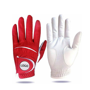 ถุงมือกอล์ฟผู้หญิงแบบกำหนดเอง OEM ODM สีขาว หนังแกะแท้ Cabretta ระบายอากาศได้ดี นุ่ม สวมใส่สบายสำหรับเล่นกีฬา - Product Image 1