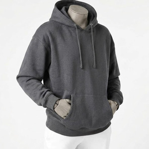 Custom Logo Heavyweight Oversized Hoodie 100% Cotton Fleece Streetwear Sweatshirt OEM Wholesale Casual Wear Drop Shoulder Hoodie - Product Image 3