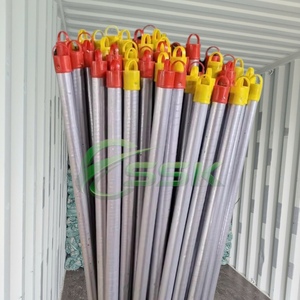 Colorful PVC-Coated Wooden Broom Handle with Plastic Broom Head and Dustpan Factory Direct Cheap Price Household Cleaning <b>Mop</b> - Product Image 6