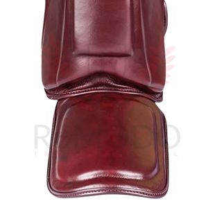 Protector de Espinillas de Cuero Ligero y Resistente de Alta Calidad, Impresión de Logotipo Personalizado, Transpirable, Protección Deportiva para Artes Marciales - Product Image 4