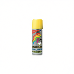 Spray de Color para el Cabello La Fiesta Amarillo 125ml Tinte Temporal para el Cabello para Fiestas - Product Image 1