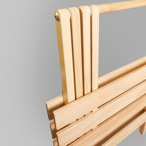 Set di 2 Tavolini Laterali Pieghevoli in Legno Massello - Tavolino da Caffè Moderno per Soggiorno - Product Image 4