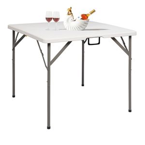 Tavolo Pieghevole Quadrato in Polietilene Soffiato 34" X 34" Facile da Montare - Product Image 4
