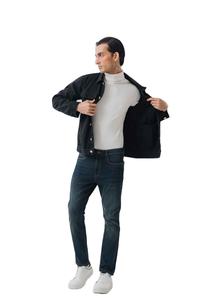 Chaqueta vaquera de moda al por mayor para hombre chaqueta vaquera de algodón transpirable color sólido calidad superior nuevo diseño - Product Image 6