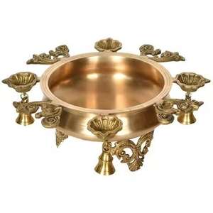 Quemador de incienso metálico premium con asa, duradero, estilo indio, para uso en templos y prácticas espirituales, a precio económico. - Product Image 3