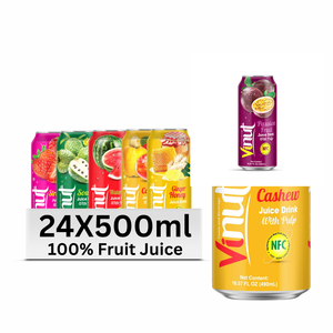 น้ำผลไม้หลากหลายชนิดแบบกระป๋อง 250 มล./330 มล. ไม่มีน้ำตาล ยี่ห้อ VINUT รุ่น 4 รับผลิตแบบ OEM ODM แบรนด์ส่วนตัว ผู้ผลิตเครื่องดื่ม ตัวอย่างฟรี - Product Image 6
