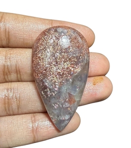 Cabochon en Iolite Bleue Naturelle et Quartz Pierre de Soleil Semi-Précieuse pour la Fabrication de Bijoux Faits Main, Vente en Gros, Forme et Taille Personnalisables, Livraison Rapide - Product Image 2