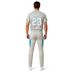 Ensemble Maillot et Pantalon de Baseball Personnalisé pour Hommes – Tenue d'Équipe Sublimée Entièrement Boutonnée – Vêtements de Sport Performants – Fabricant OEM à Marque Privée - Product Image 2