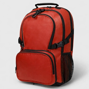 Mochila de Animadoras Personalizada con Impresión, Poliéster, Ribete Rojo y Negro, Múltiples Bolsillos, Correa con Hebilla, Logotipo Personalizado, OEM - Product Image 2