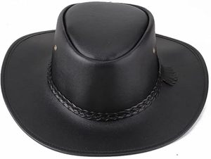 OEM RABUSH SPORTS Custom Made Leather Cowboy <b>Beret</b> Hats Sporty Style Premium Quality Custom Colors Unisex Party All Seasons - Product Image 2