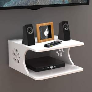 Étagère murale conçue exclusivement pour décodeur/routeur Wi-Fi/unité de divertissement TV (nombre d'étagères - 2) - Product Image 1