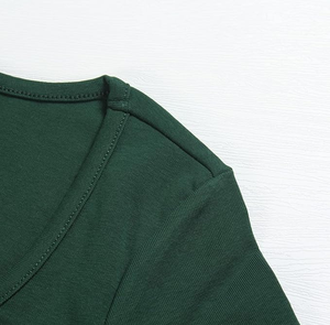 Women's Scoop Neck Short Sleeve Crop Top Solid <b>Color</b> Breathable Spandex Cotton Regular Fit Adult Fashion <b>Shirt</b> - Product Image 2