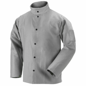 Veste de sécurité industrielle en tissu de coton perforé traité FR, haute performance, certifiée CE, imperméable, résistante à la chaleur 500-1000°C - Product Image 6