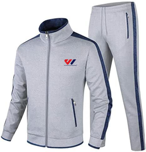 Black Tracksuit Set Zip Up Jacket Jogger Pants Contrast Stripe Sportswear Casual Wear - Product Image 4
