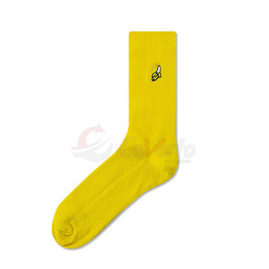 Chaussettes décontractées unies de haute qualité, chaussettes décontractées personnalisées de couleur unie, chaussettes décontractées en coton pour hommes - Product Image 2