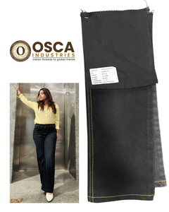 Tela vaquera selvedge de 12.5 oz de alta densidad, ligeramente elástica, resistente al encogimiento, de alta calidad, azul oscuro, tejido de sarga para jeans. - Product Image 5