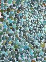 Turquoise naturelle, pierres précieuses de formes variées, polies pour la fabrication de bijoux, taille libre, poids 5-10g, hauteur 4-7mm, Rajasthan Inde