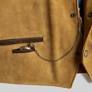 Chaleco de Cuero sin Mangas para Hombre, Estilo Híbrido, el Más Demandado del 2026, Talla Grande, Personalizable, Transpirable, con Botones de Lona, Impermeable y Anti-UV - Product Image 4