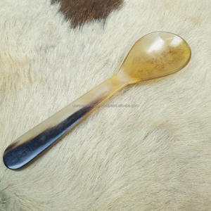 Cuillère à corne artisanale de style nouveau à partir de corne de buffle d'eau naturelle Cuillère Décoration d'intérieur par Unique Craft India - Product Image 2