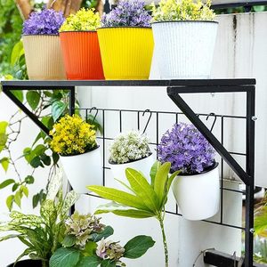 Support de plantes en métal moderne, revêtement poudré, support de jardin d'intérieur pour fleurs et plantes vertes, design minimaliste - Product Image 4