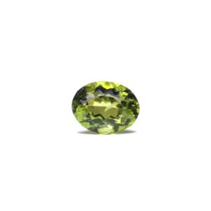 Natural Sky Blue Peridot 4.65 Carat Oval Faceted Loose Gemstone for Fine Jewelry - Product Image 1