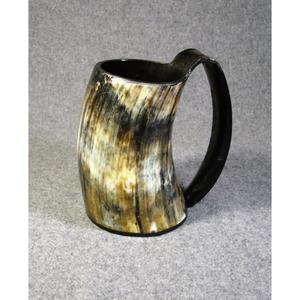 Best Seller Viking Horn Mug For Drinking Real Buffalo Ox Horn Mugs & Tankard Ready To Ship Dishwasher Safe Eco Friendly - Product Image 1