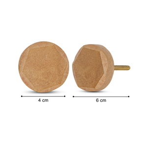 Boutons de meuble ronds en marbre de luxe faits à la main Shubham, poignées décoratives en pierre pour tiroirs et armoires - Product Image 4