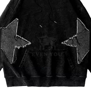 Hoodies Distressed les plus vendus, service OEM, prix de gros, 100% effet vieilli - Product Image 6