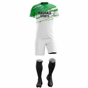 Uniformes de Fútbol Sublimados al por Mayor con Diseño Personalizado, Transpirables, que Absorben la Humedad, de Alta Calidad, Manga Corta, Cuello Redondo - Product Image 2