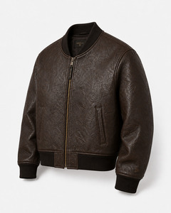 OEM <b>Men</b> Genuine Leather Jacket Custom Embroidery Fashion Motorcycle Biker Jacket Wholesale - Product Image 2