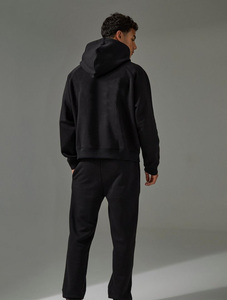 Conjunto Deportivo de Moda Otoñal con Corte Acampanado, Logotipo Personalizado, 100% Algodón, Lavado Ácido, Ropa Casual con Capucha para Unisex - Product Image 5