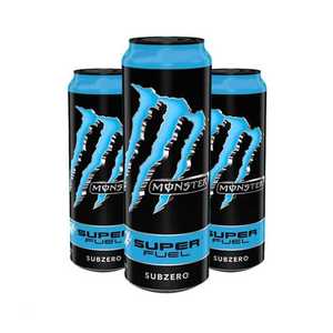 Monster Energy Super Fuel Blue Ice 500ml Can Energy Drink Caffeine Taurine Refreshing Beverage Sports Focus Boost PerformancePro - Product Image 1