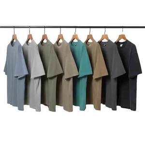 T-shirt Homme Vintage Oversize à Épaules Tombantes, Manches Courtes, 100% Coton, Haute Qualité, Logo Designer Tendance, Collection Été 2026, Vente en Gros - Product Image 4