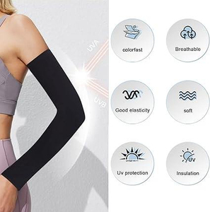 Manchon de protection pour bras personnalisé avec logo, pour baseball, golf, course à pied, cyclisme, basketball, respirant, séchage rapide, protection UV, élastique - Product Image 6