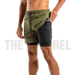 Solid Color Breathable <b>Mid</b> Waist Men's Awrah Shorts Running Wear Quick Dry Eco-Friendly New Style - Product Image 6