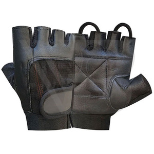 Gants d'entraînement mi-doigts en cuir légers, respirants et antidérapants pour hommes, avec logo personnalisé, pour la course, le cyclisme et la gym (prise de force) - Product Image 5