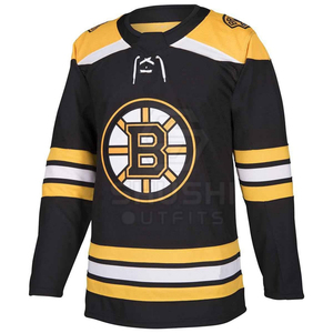Jersey de Hockey sobre Hielo Sublimado Personalizado de Moda con Franjas Blancas, Tejido Antibacteriano que Absorbe la Humedad para Uso en Verano - Product Image 5