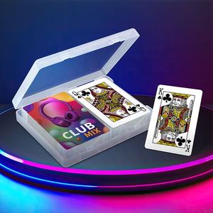 ไพ่พลาสติกสั่งทำพิเศษสำหรับแบรนด์ - D207 ไพ่บริดจ์ขนาดมาตรฐาน บรรจุสองสำรับในกล่องพลาสติก สำหรับใช้ในครอบครัว ของแจก/ของขวัญสำหรับคลับ - Product Image 3