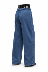 Nouveauté 2026 – Pantalon de survêtement délavé style streetwear américain de haute qualité – Coupe ample, respirant, anti-plis, avec dentelle et jambes larges - Product Image 3