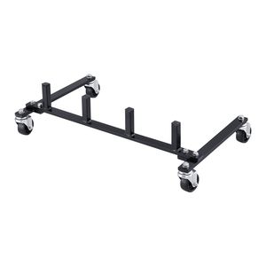 Carrello porta cavalletti idraulici con ruote girevoli a 360 gradi, organizer per garage e scaffali - Product Image 2