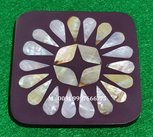 Hot Selling Manufacturer Of <b>Wooden</b> Mother Of Pearl <b>Tea</b> Coaster <b>Set</b> Best Quality <b>Wooden</b> Coaster <b>Sets</b> For Gifting Mop Coaster <b>Sets</b> - Product Image 6