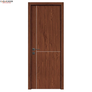 Puertas Interiores de Madera WPC al por Mayor para Uso en Villas y Escuelas, Resistentes al Agua, a la Humedad y Duraderas, con Diseño Minimalista - Product Image 1